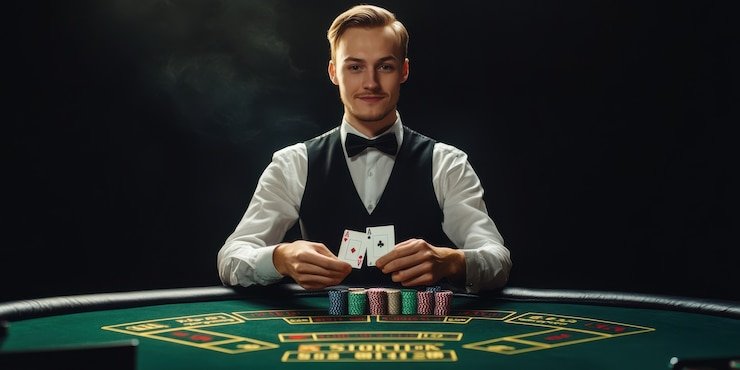 Antarmuka aplikasi mobile titan777 menampilkan menu sportsbook dan live-dealer